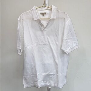Burberry White Polo  golf Shirt